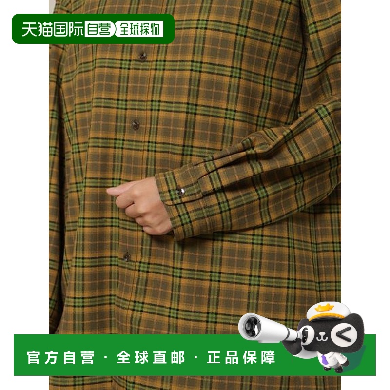日本直邮KATION SPORTS & WELLNESS-乔治特检查羊毛衬里大衬衫
