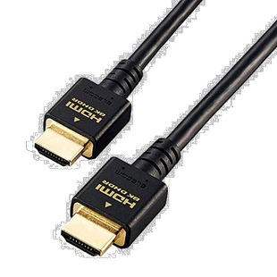 【日本直邮】宜丽客PS5适用HDMI高清线数据线2.0m黑色 GM-DHHD21E