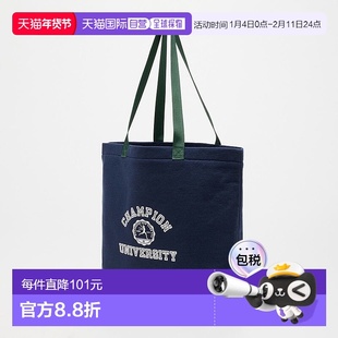 日本直邮Champion 经典学院风休闲时尚 棉 托特包Tote包购物袋单
