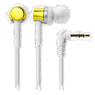 【日本直邮】Audio Technica铁三角 SoundReality 入耳式耳机 黄