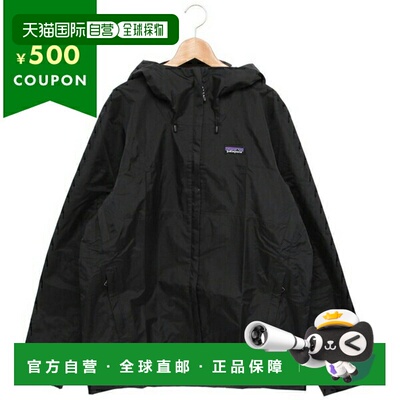 日本直邮Patagonia 男士 Torrentshell 3L 雨衣黑色MS Torrentshe