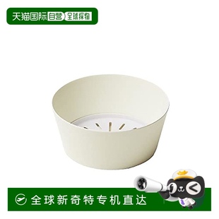 白色 日本直邮 ideaco沙拉碗 直径22cm 高9.5cm