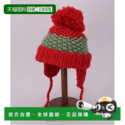 日本直邮CA4LA 男女同款 手编 护耳针织帽 ZKN02612毛线帽