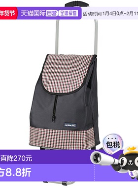 日本直邮CAPTAIN STAG 露营野炊装备 户外营地车 千鸟格子红色 UW