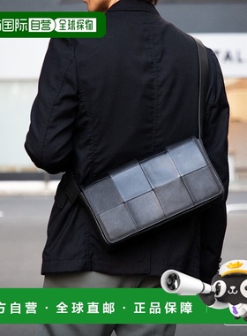 日本直邮Guionnet PG013LP TILE 4 BY 2 单肩包男士黑色商务休闲