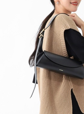 日本直邮JIL SANDER CANNOLO 小号单肩包 黑色 女士 j07wd0023 p4