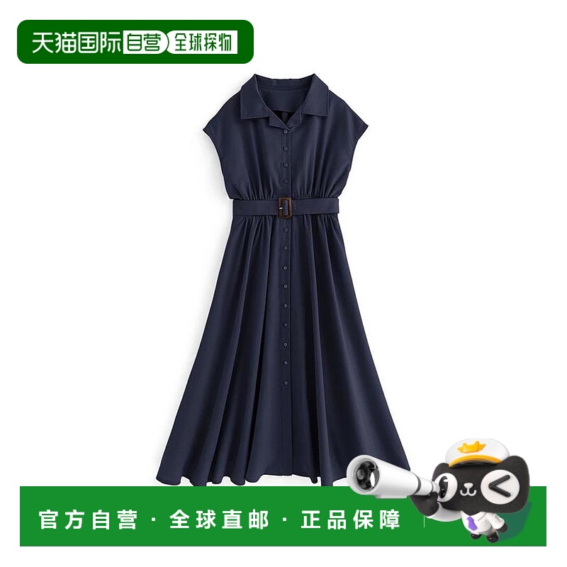 日本直邮日潮 GRL带腰带法式袖衬衫连衣裙k9125c新款气质