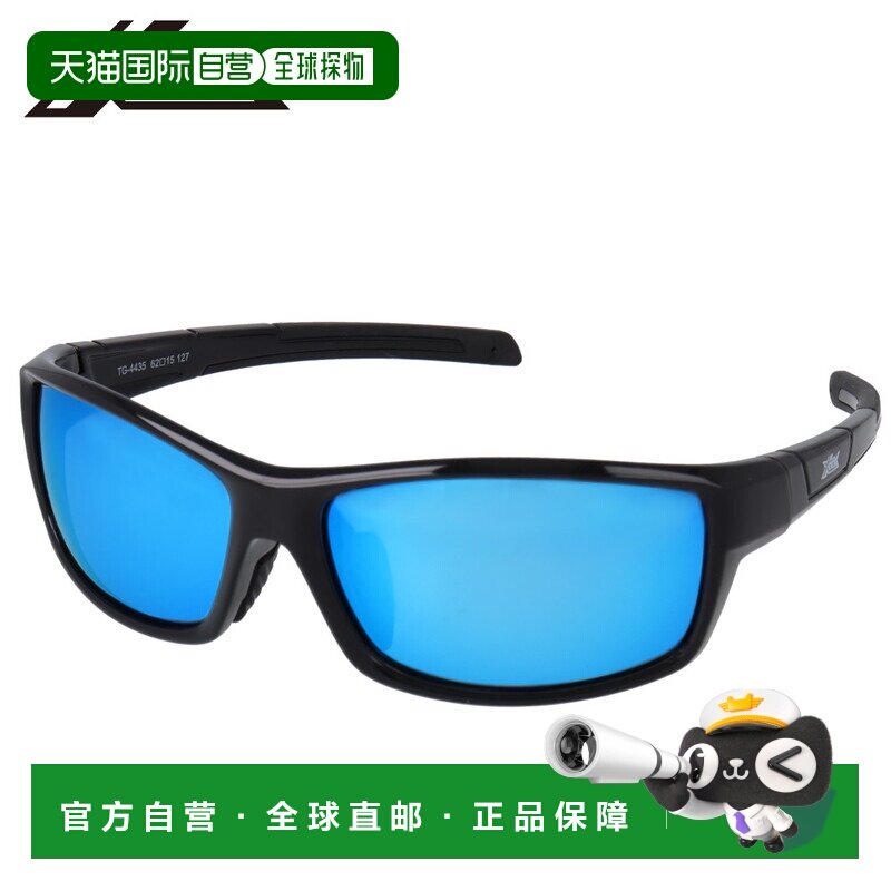 日本直邮XOOX 偏光太阳镜方形 II灰色/蓝色镜面镜片