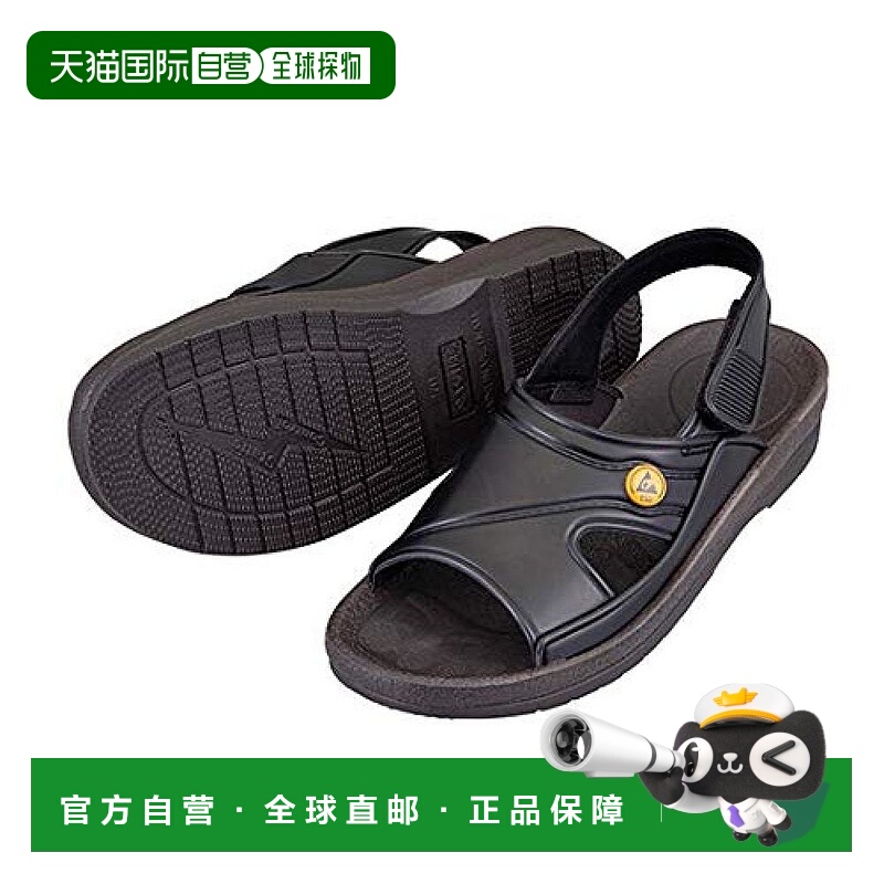 【日本直邮】As One工作鞋 凉鞋 抗静电耐用舒适 LL 黑色 4-1206-