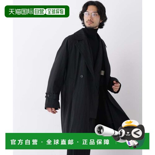 日本直邮NANO universe DELEGANT 双排扣大衣 图案1男装