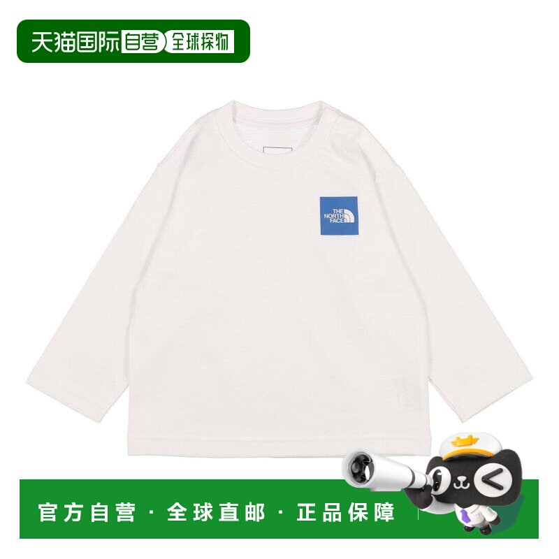 日本直邮The North Face 男童短袖T恤 白色北面速干长袖图片