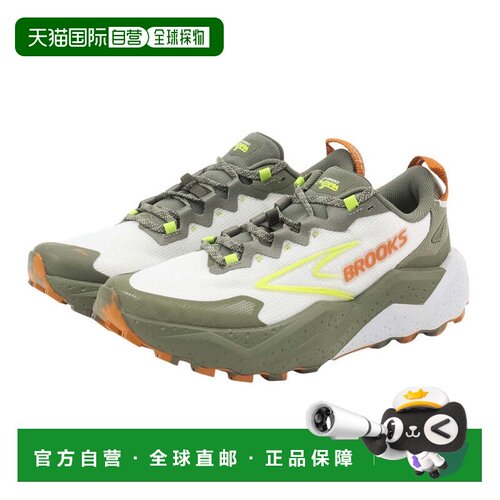 日本直邮BROOKS 男子卡德拉8代跑步运动鞋 白绿配色 BMM4403 W/OL