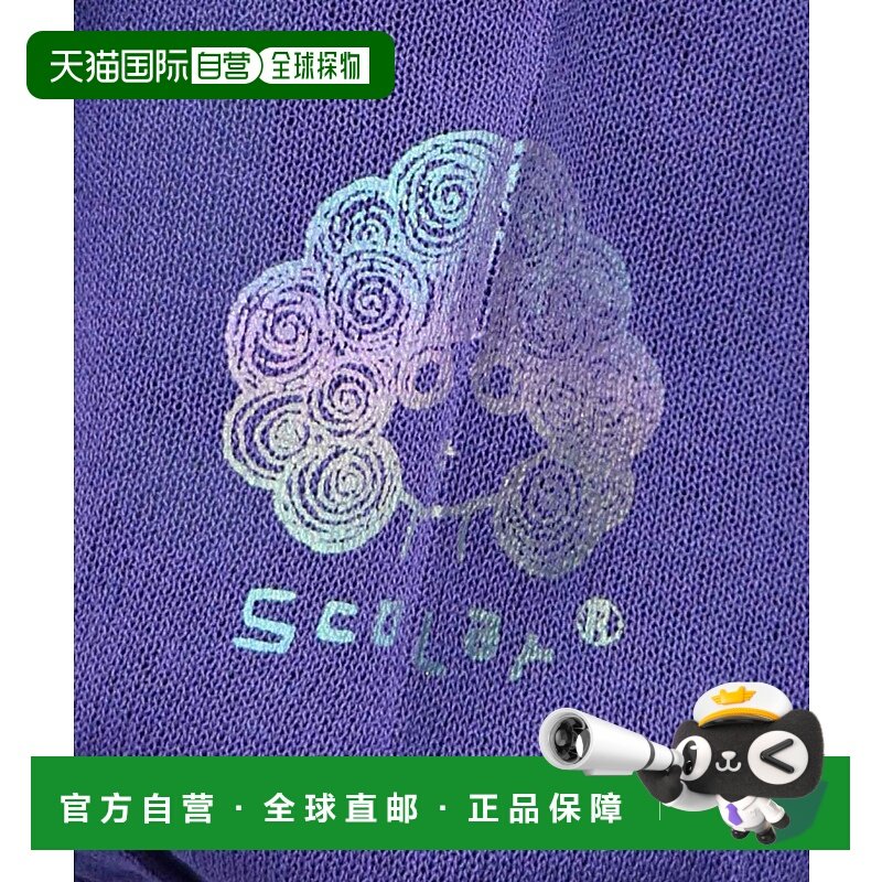 1h可退 日本直邮ScoLar 女装 接触冷感 箔印花针织开衫 153610