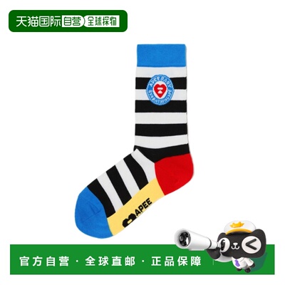 1h可退 日本直邮A BATHING APE 女装 针织条纹袜子 原创设计潮袜
