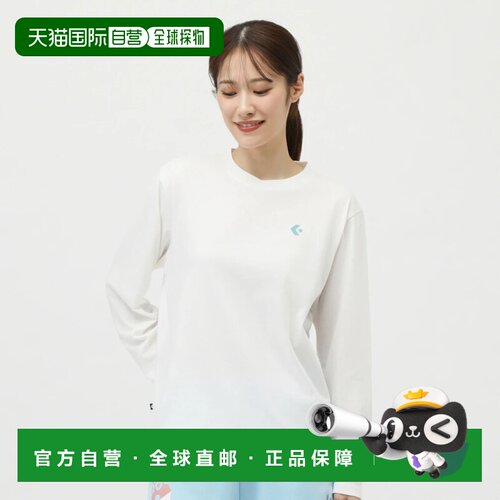 日本直邮Converse PT LS TEE 字母印花图案柔软针织圆领长袖 SS25