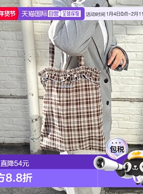 1h可退 日本直邮Lattice 女装 花瓣刺绣荷叶边托特包 BA25A5SNA25