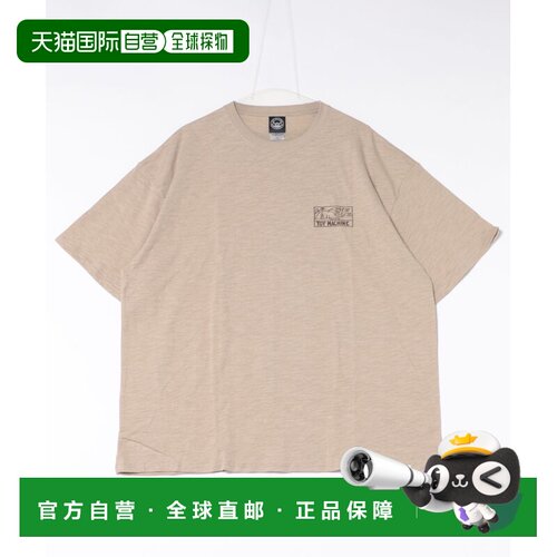 日本直邮TOY MACHINE 男女同款 短袖T恤 背部印花【付后1h可退】