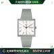 手表 日本直邮 灰色SO34M 瑞士石英方形男女表 斯沃琪