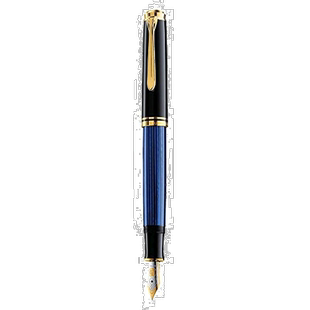 【日本直邮】Pelikan百利金Souverän系列钢笔细字蓝色条纹
