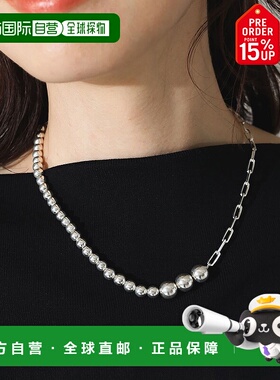 1h可退 日本直邮quip queint 女士银球链条不对称项链 6442080268