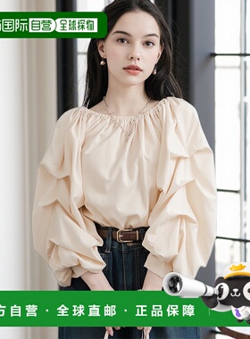 1h可退 日本直邮Rocky Monroe 女装 宽松雪纺衬衫 短款长袖 2WAY