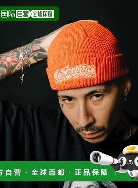 日本直邮Subciety 男女同款 浅顶刺绣针织帽 15286153