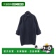 日本直邮中古Ferragamo菲拉格慕女A级95新coat外套羊毛外套蓝色