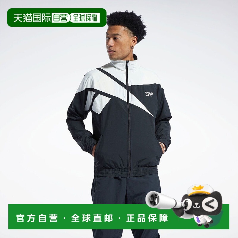 【日本直邮】reebok锐步 男士 夹克衫潮流休闲时尚运动外套拉链