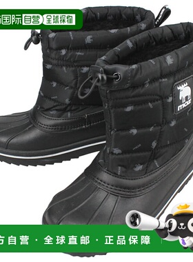 日本直邮Moz 冬季靴子 MZ-7232 黑色 BLACK 18-25cm