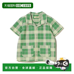 Puff 儿童4 8岁经典 1h可退 格纹刺绣开领衬衫 日本直邮Misha