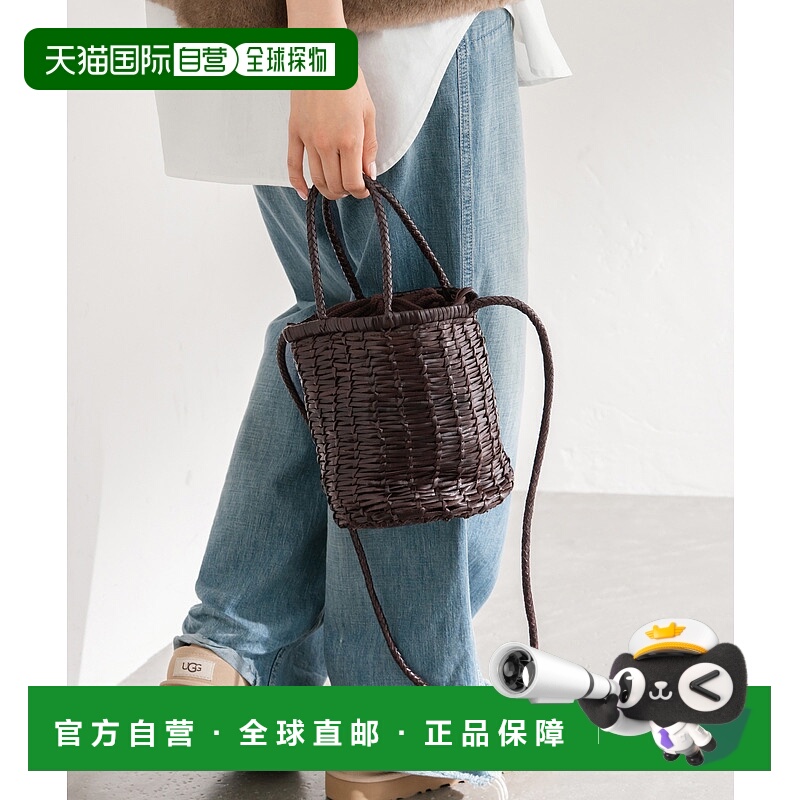 1h可退 日本直邮DRAGON 女士 LINA MINI 小牛皮 金属链条 斜挎桶