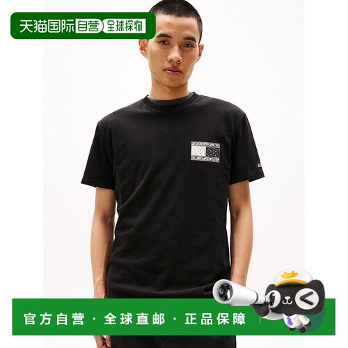 日本直邮TOMMY HILFIGER 常规佩斯利图案旗帜T恤 [TO3203EM012342