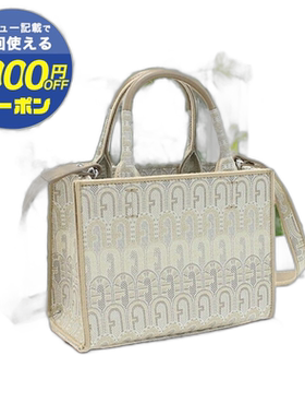 日本直邮FURLA 涤棉粘胶皮革 WB00352 TONI NATURALI 米色包芙拉