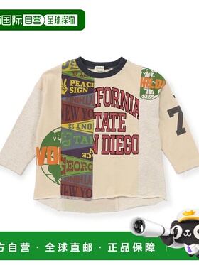 1h可退 日本直邮F.O.KIDS 儿童 宽松版型长袖T恤 个性印花设计 R1