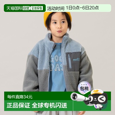 日本直邮kladskap品牌官方发货男女儿童保暖仿羊羔绒刺绣LOGO拉链