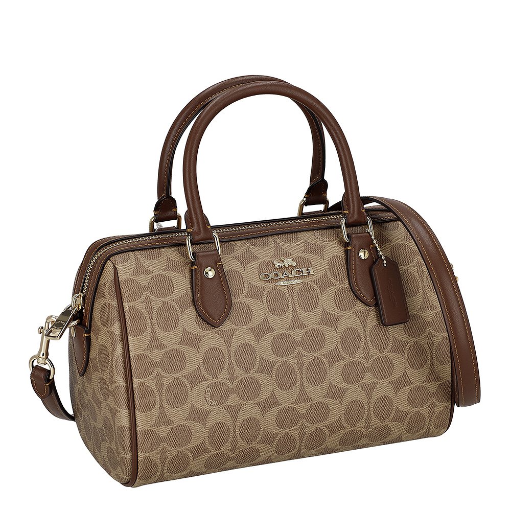 日本直邮COACH蔻驰 女士斜挎印花复古波士顿手提包CV961