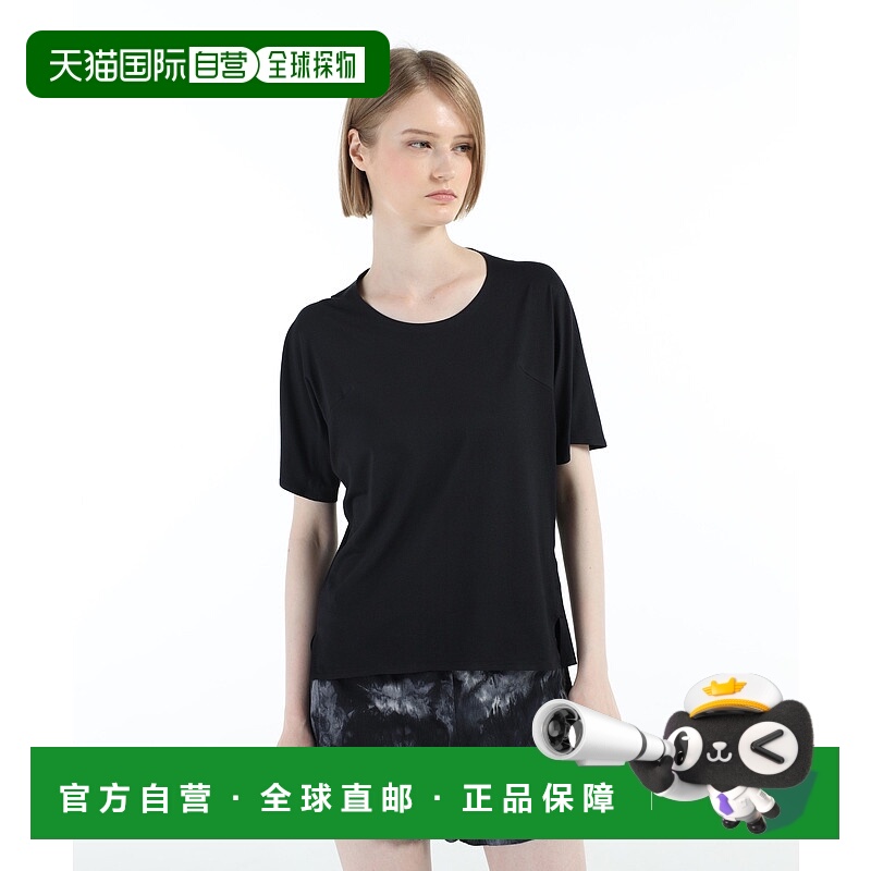 1h可退 日本直邮Y-3 女装 舒适弹力T恤 背面不对称剪裁设计 JW375