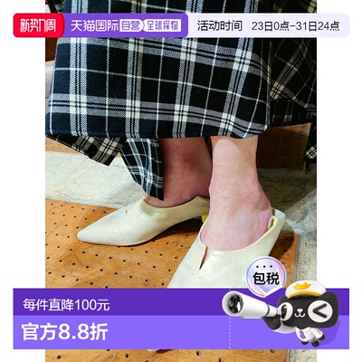 日本直邮YOSUKE Pointed Toe Babouche休闲鞋一脚蹬