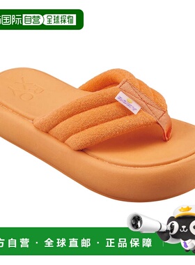 日本直邮ROXY 厚底鼻绪橙色女款休闲凉鞋 24SPRSD241205APR 橙色