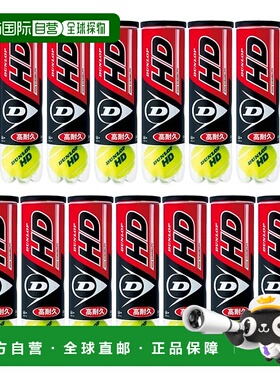 【日本直邮】邓禄普高清网球 黄色 4 球 x 15 瓶（60 球）DHD4CS6