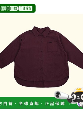 1h可退 日本直邮P:chees 儿童 宽松 vintage风 刺绣口袋 长袖衬衫