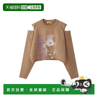 1h可退 日本直邮HYSTERIC GLAMOUR 女装 宽松短款卫衣 01253CS01