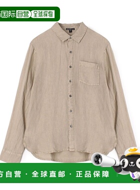 1h可退 日本直邮JAMES PERSE 男装 亚麻 轻盈标准衬衫 胸袋设计 1