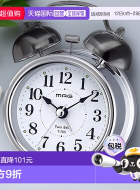 【日本直邮】MAG（饰品）闹钟 银色/闹铃 T-765 S-Z新款