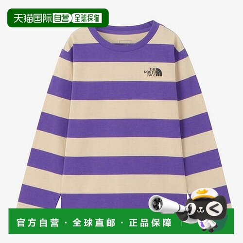日本直邮The North Face 北面 儿童长袖T恤 24AW NTJ32320-PP 紫