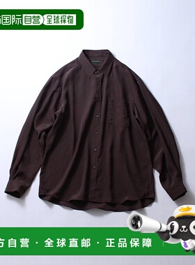 1h可退 日本直邮soe男装宽松版型半透明感垂坠感VISCOS衬衫 30550