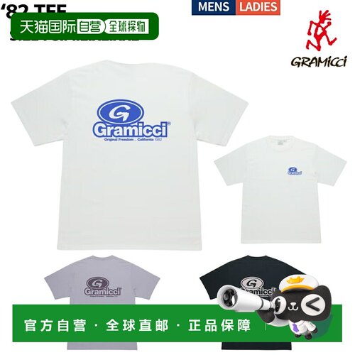 日本直邮Gramicci 82 TEE 休闲短袖T恤 G6SU-T100