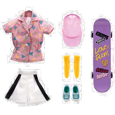 【日本直邮】Takara Tomy多美 Licca滑板装 芭比娃娃换装3岁以上