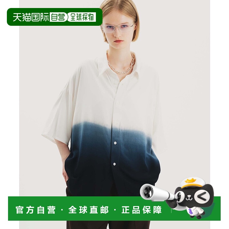 1h可退 日本直邮selle glant 男女同款渐变短袖衬衫 494600