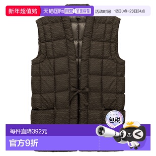 日潮跑腿Montbell蒙贝欧 保暖格纹羽绒马甲 DBN S 1101571